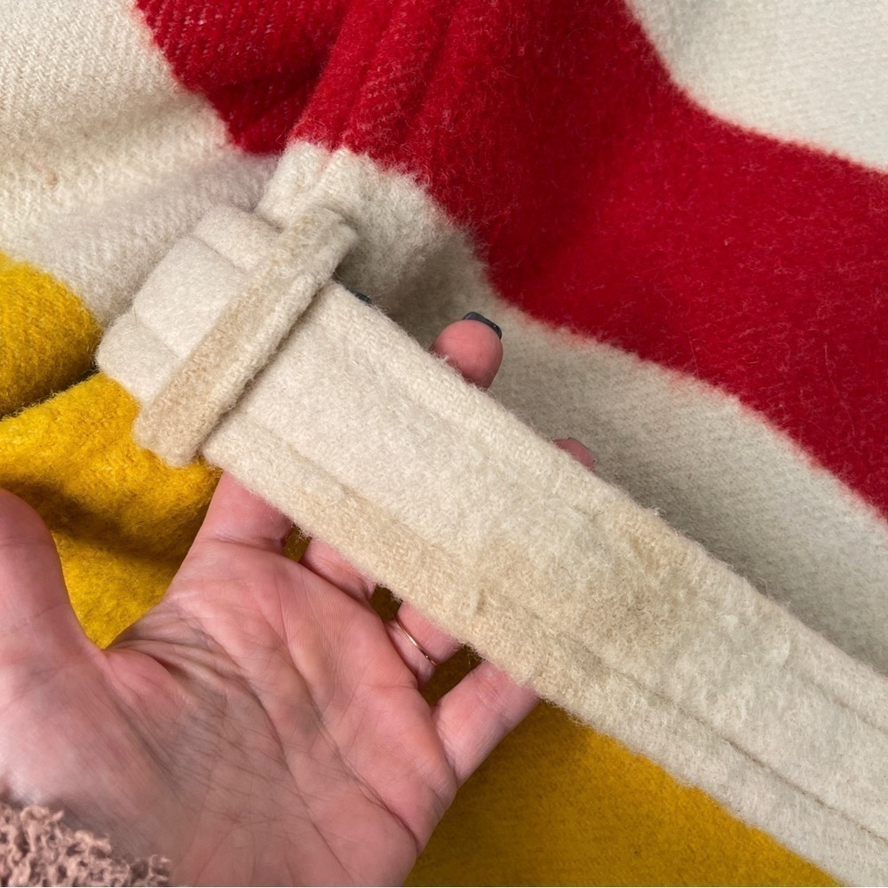 Vintage Hudson's Bay Company Coat 4 Point Blanket Wool Mackinaw Medium - Picture 13 of 17